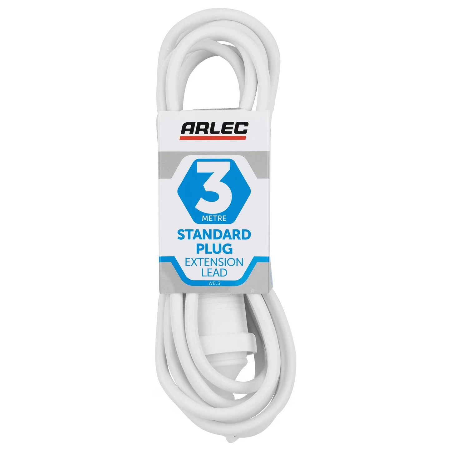 Arlec White Extension Lead | 240V 10A Power Cable (2m - 15m)