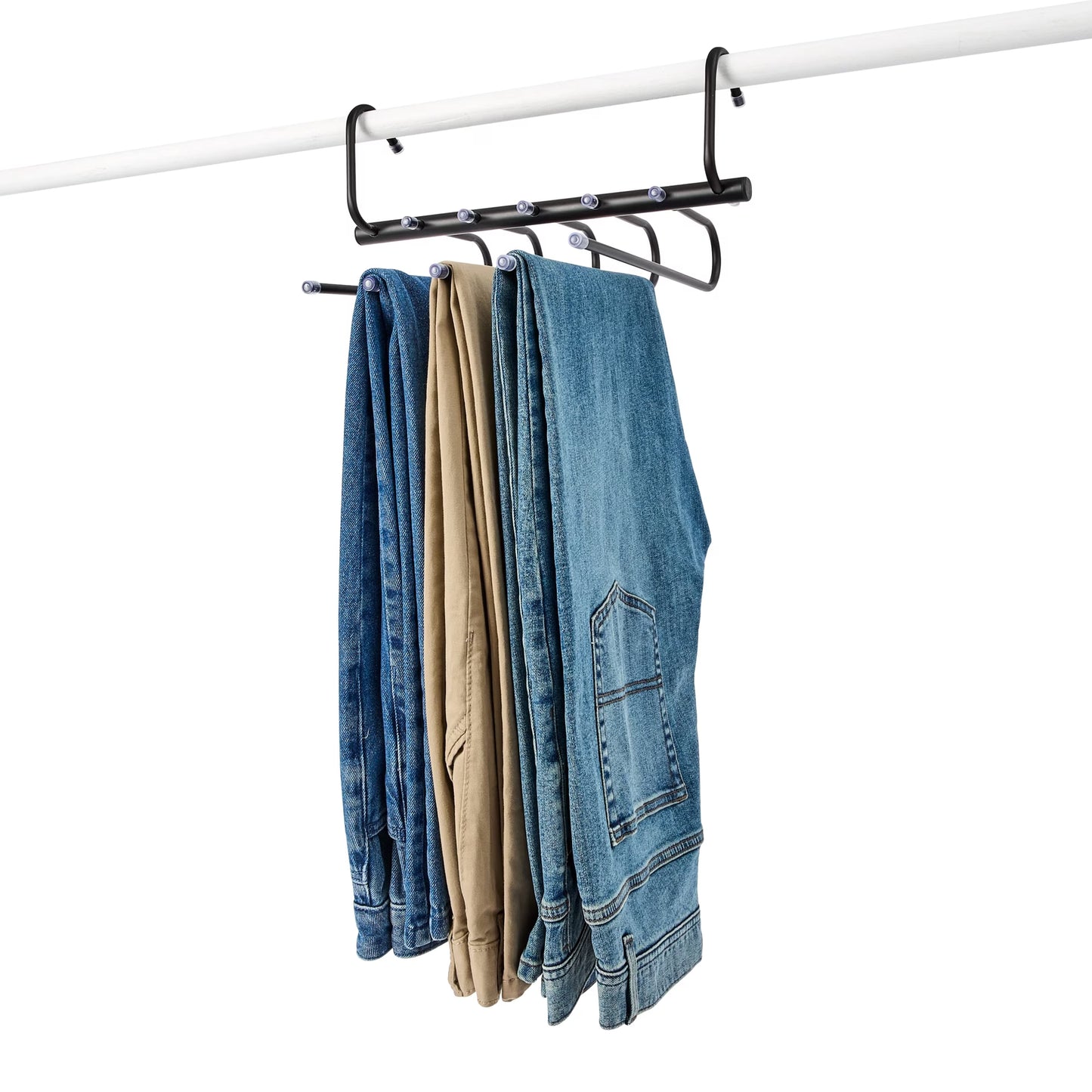 5-Tier Collapsible Pant Hanger | Space-Saving Closet Organizer