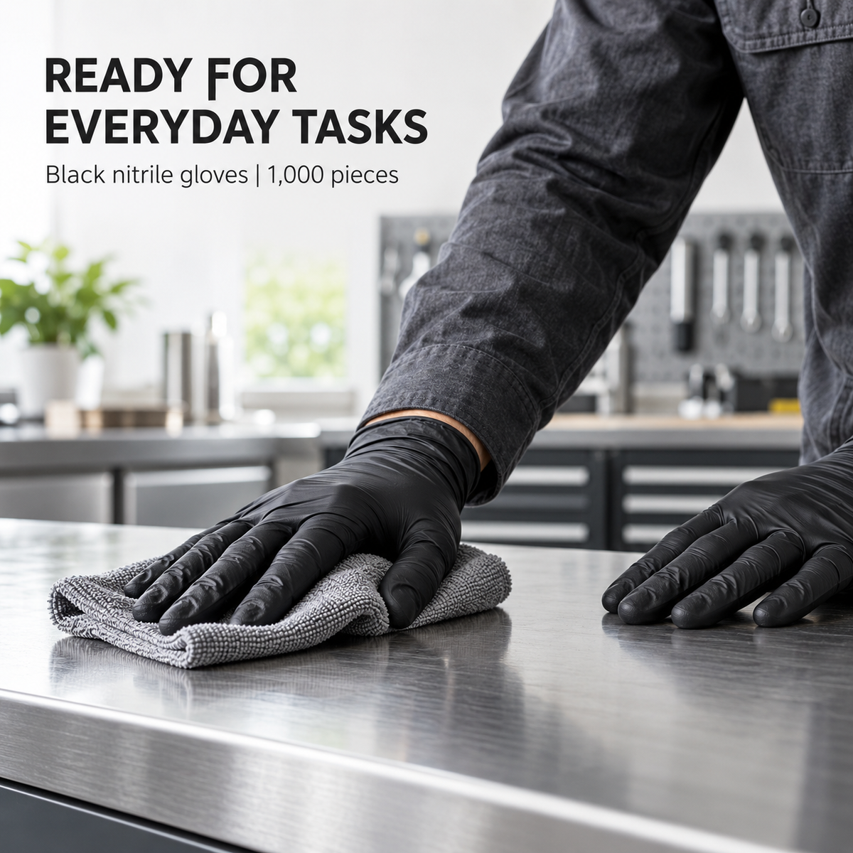 Black Nitrile Disposable Gloves Powder Free – 1000 Pack