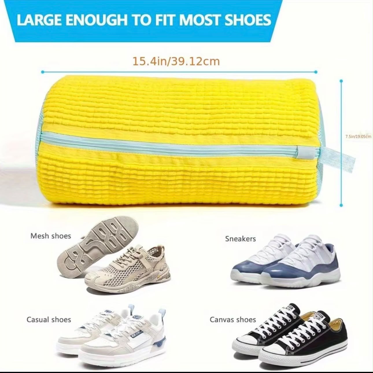 Laundry Bag Shoe Washing Bag | Fibers Polyester Machine Friendly Drying | Wash Bags For Shoes