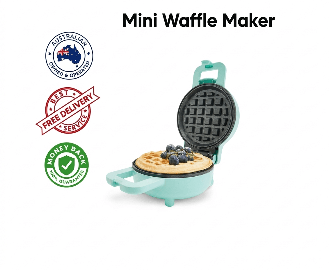 Mini Waffle Maker - Green