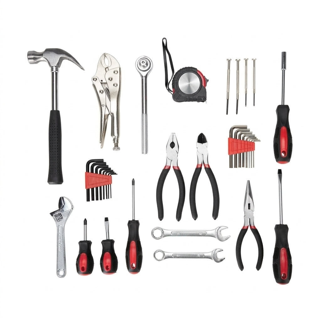 129-Piece Home & Mechanics Tool Kit with Carry Case
